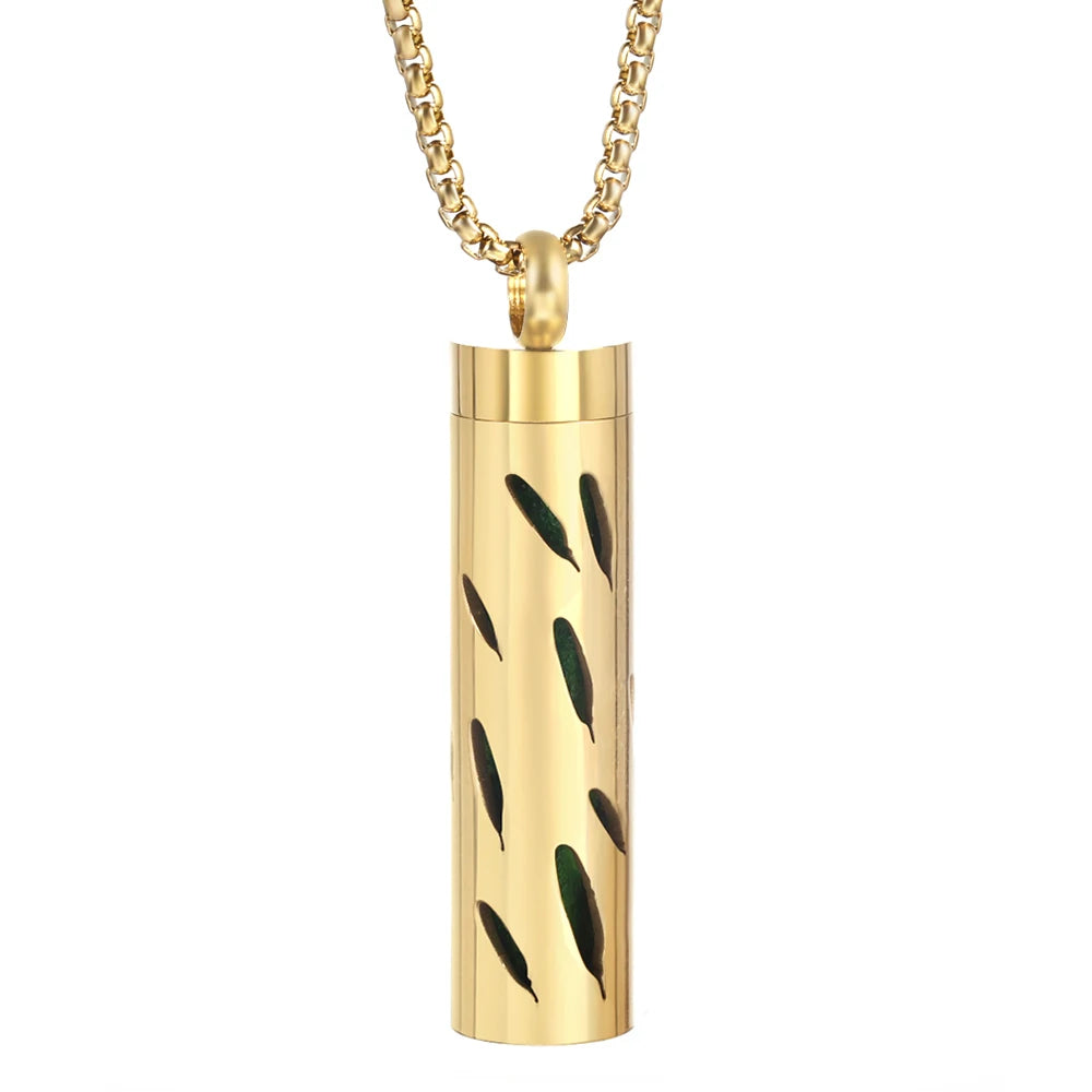 Golden Aromatherapy Necklace Diffuser Pendant Stainless Steel Locket Aroma Perfume Oils Essential Oil Diffuser Pendant Necklace